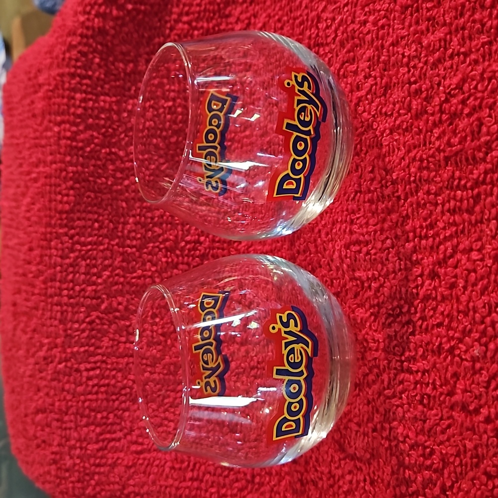 Set of 2 Dooley’s Shot Glasses in fantastic condition